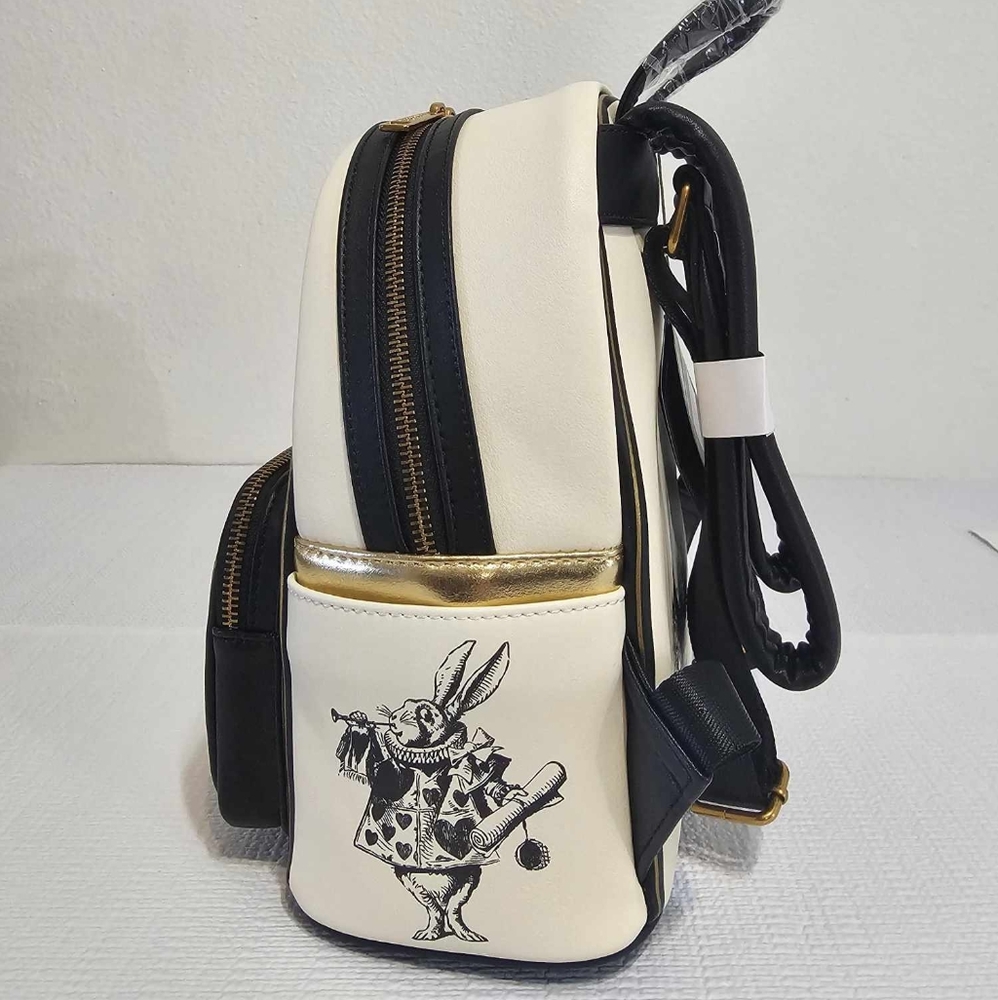 Loungefly Disney Alice In Wonderland We're All Mad Here mini backpack - Picture 3 of 5